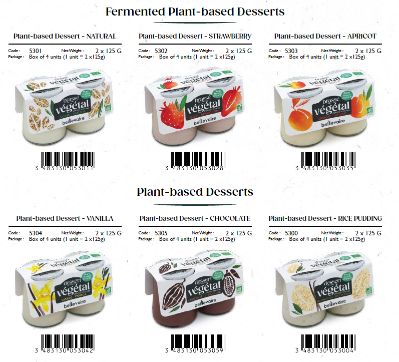 Dessert Vegetal 2x125g - 4 lots